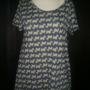 XS Scottie Dog Print Classic Tee